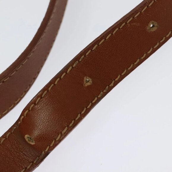 GUCCI Shoulder Bag Leather Brown Gold Auth gh539 - Picture 10 of 16